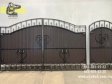 Распашные ворота. Навес из металлочерепицы. Ворота откатные. ...